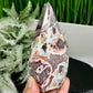 Mexican Crazy Lace Agate Flame Crystal Laughter Stone 338g 128mm