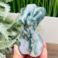 Moss Agate Female Body Crystal Lady Torso Carving 160g