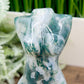 Moss Agate Female Body Crystal Lady Torso Carving 160g