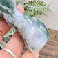 Moss Agate Female Body Crystal Lady Torso Carving 160g