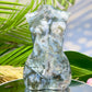 Moss Agate Large Female Body Crystal Lady Torso Carving 1422g