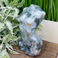 Moss Agate Large Female Body Crystal Lady Torso Carving 1422g