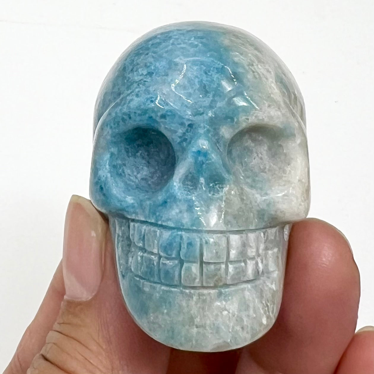 Trolleite Rare Skull 2 Inches Hand Carved Crystal Carving