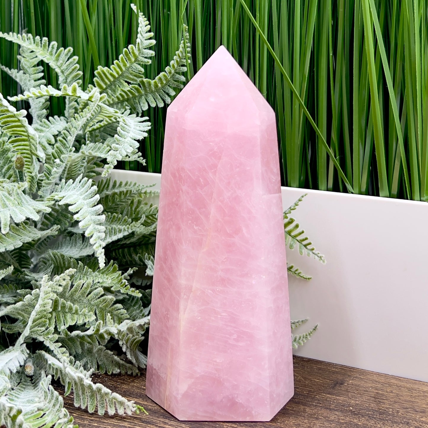 Rose Quartz Tower Healing Crystal Generator 1042g