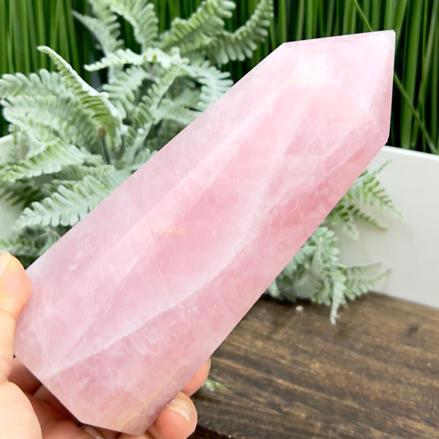 Rose Quartz Tower Healing Crystal Generator 1042g