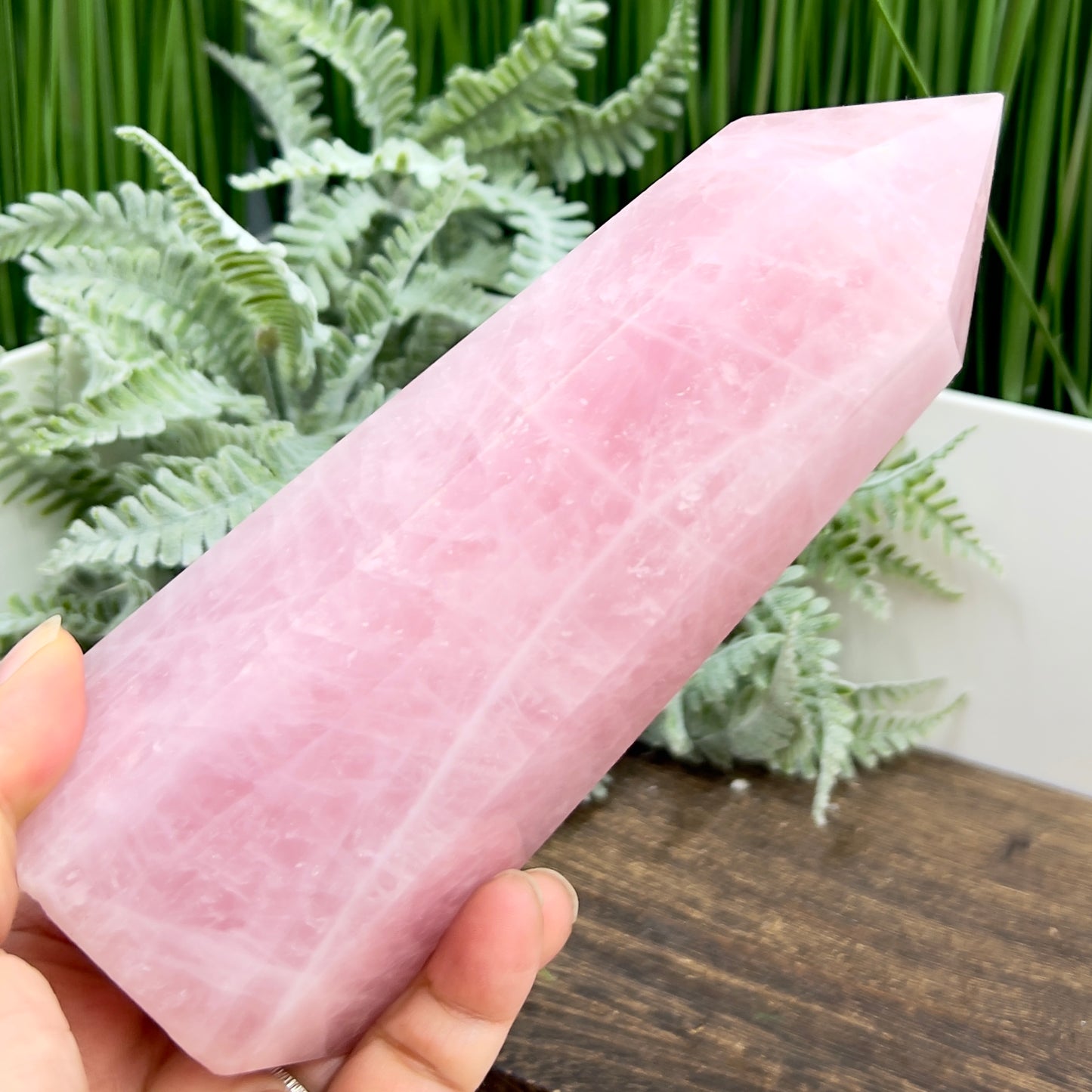 Rose Quartz Tower Healing Crystal Generator 1042g