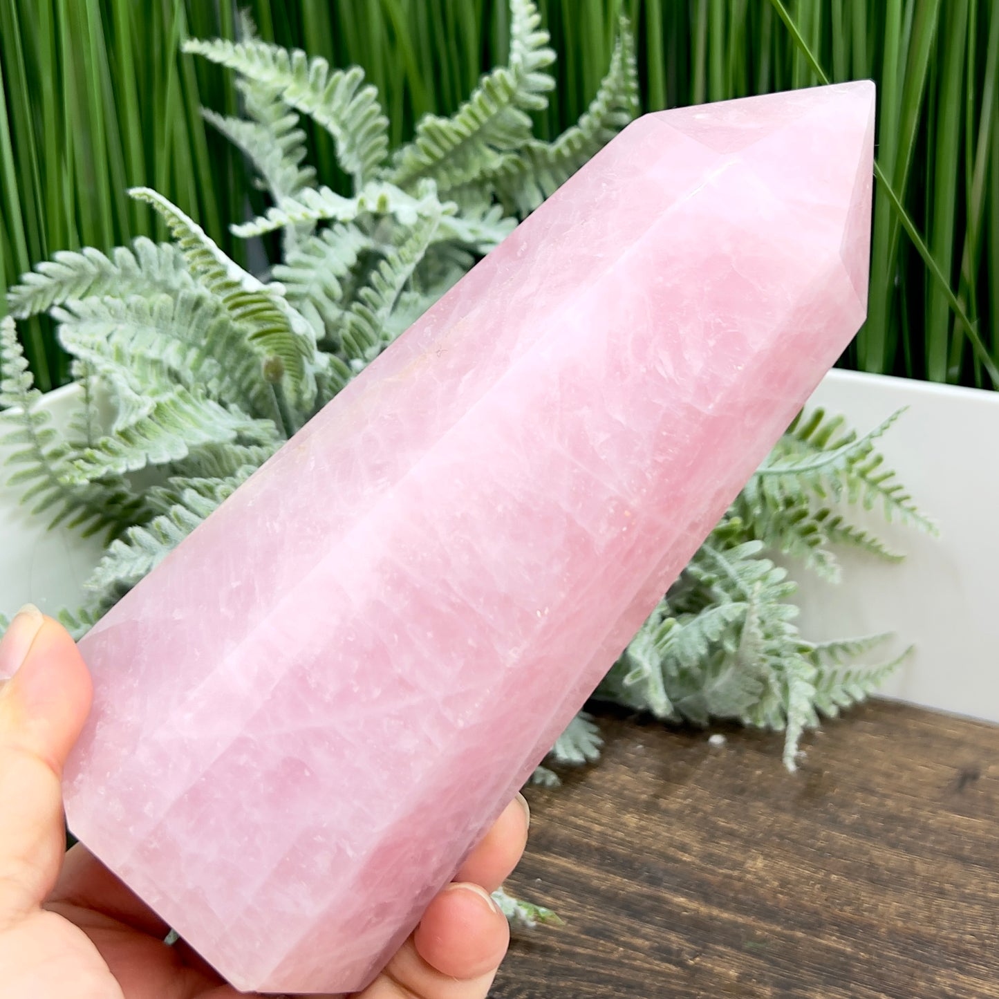 Rose Quartz Tower Healing Crystal Generator 1042g