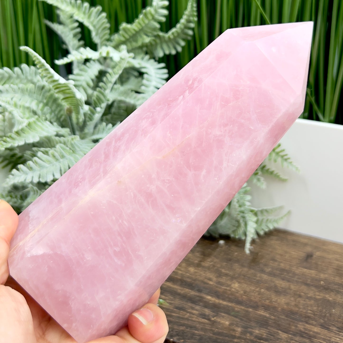 Rose Quartz Tower Healing Crystal Generator 1042g