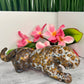 Bubble Ocean Sea Orbicular Jasper Big Wild Cat Leopard Crystal Carving 811g