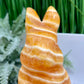 Banded Orange Calcite Large Bunny Rabbit Hare Animal Crystal 1562g