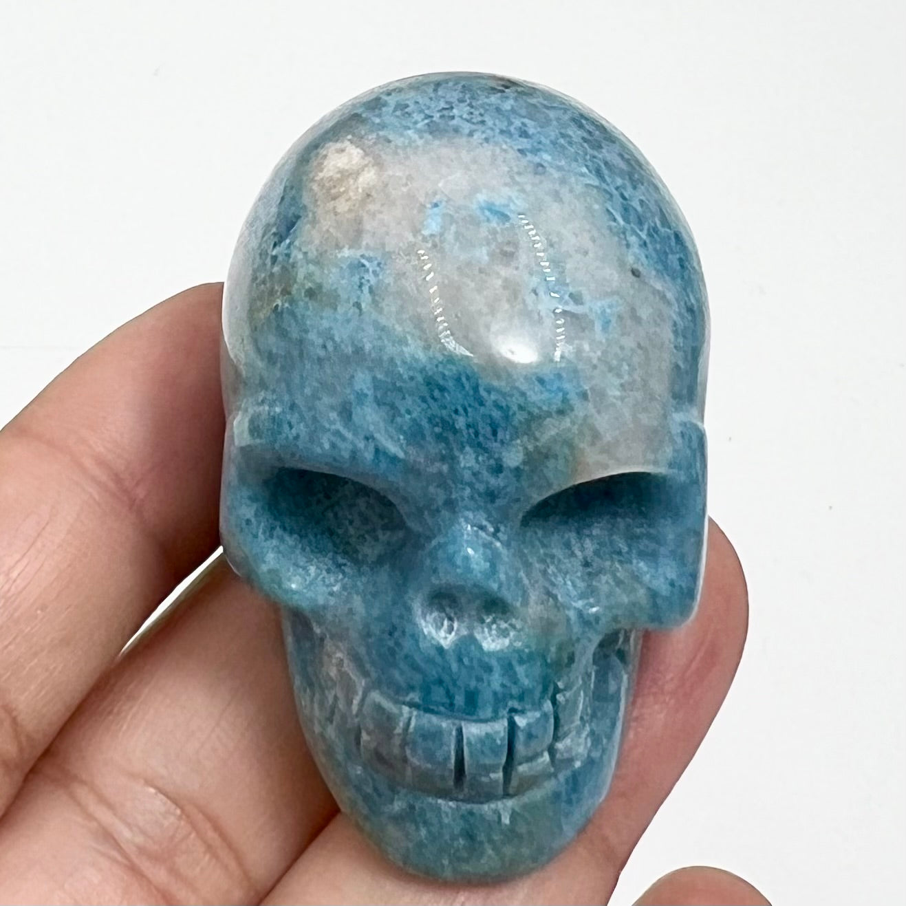 Trolleite Rare Skull 2 Inches Hand Carved Crystal Carving