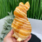 Banded Orange Calcite Large Bunny Rabbit Hare Animal Crystal 1562g