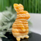 Banded Orange Calcite Large Bunny Rabbit Hare Animal Crystal 1562g