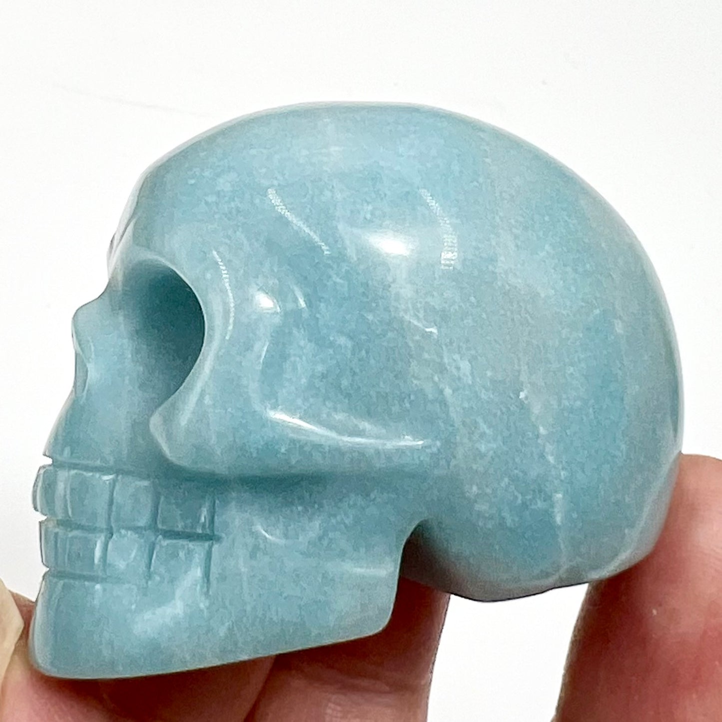 Trolleite Rare Skull 2 Inches Hand Carved Crystal Carving