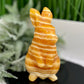 Banded Orange Calcite Large Bunny Rabbit Hare Animal Crystal 1562g