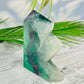 Fluorite Tower Natural Crystal Point Healing Green Rainbow