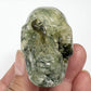 Prehnite with Epidote Skull 2 Inches Hand Carved Crystal Carving