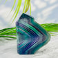 Fluorite Tower Natural Crystal Point Healing Green Rainbow