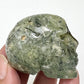 Prehnite with Epidote Skull 2 Inches Hand Carved Crystal Carving