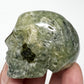 Prehnite with Epidote Skull 2 Inches Hand Carved Crystal Carving