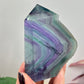 Fluorite Tower Natural Crystal Point Healing Green Rainbow