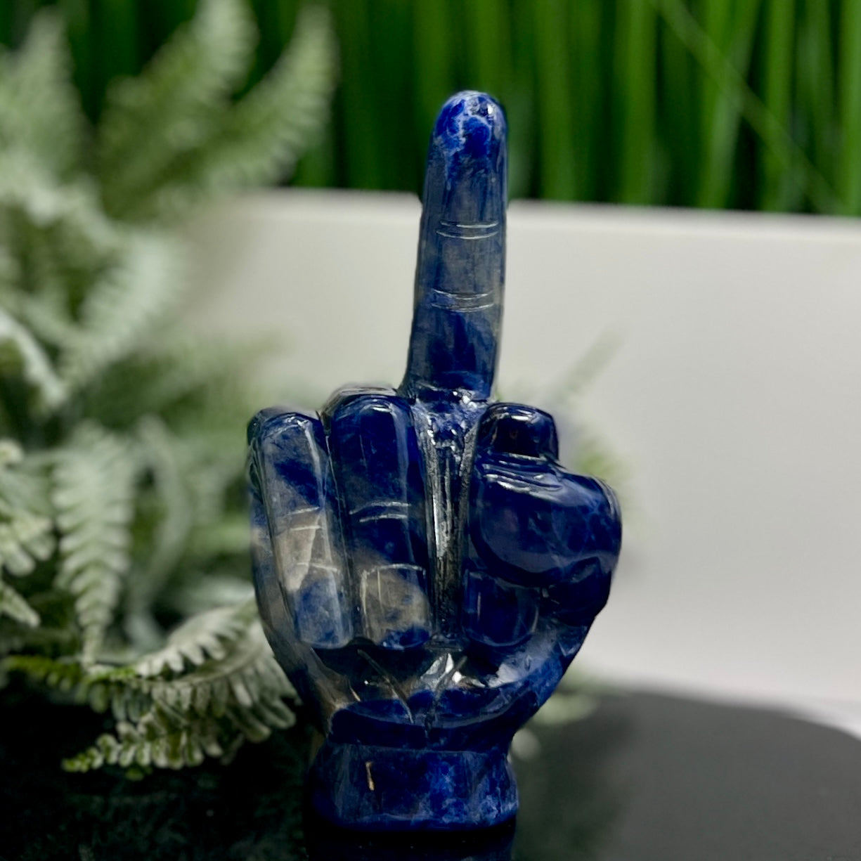 Sodalite Flipping the Bird Middle Finger Crystal 596g 152mm