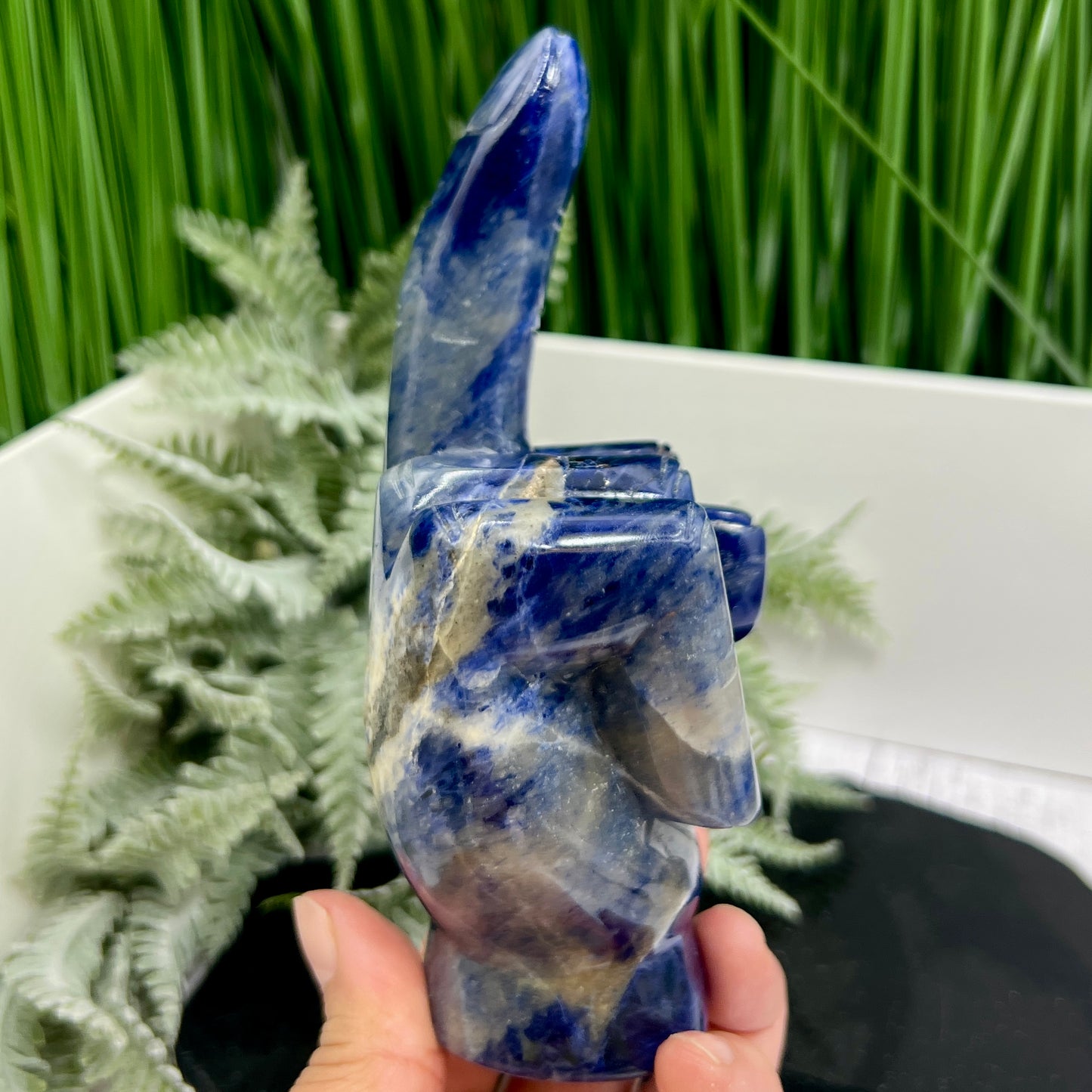 Sodalite Flipping the Bird Middle Finger Crystal 596g 152mm