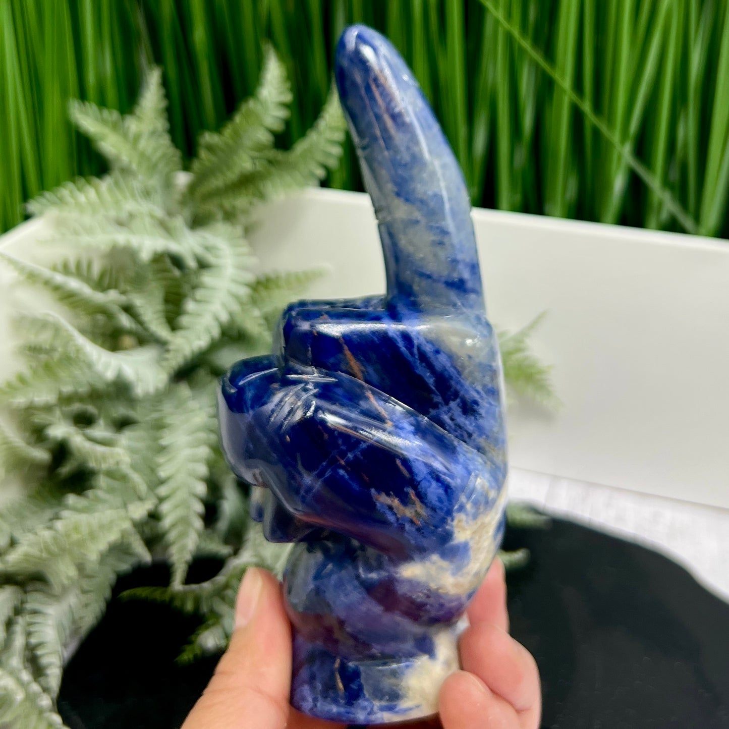 Sodalite Flipping the Bird Middle Finger Crystal 596g 152mm