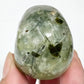 Prehnite with Epidote Skull 2 Inches Hand Carved Crystal Carving