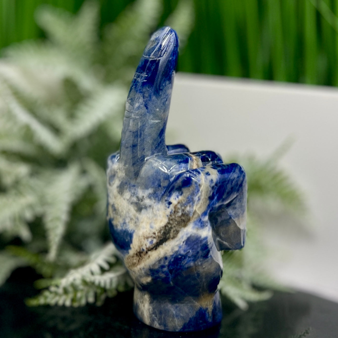 Sodalite Flipping the Bird Middle Finger Crystal 596g 152mm