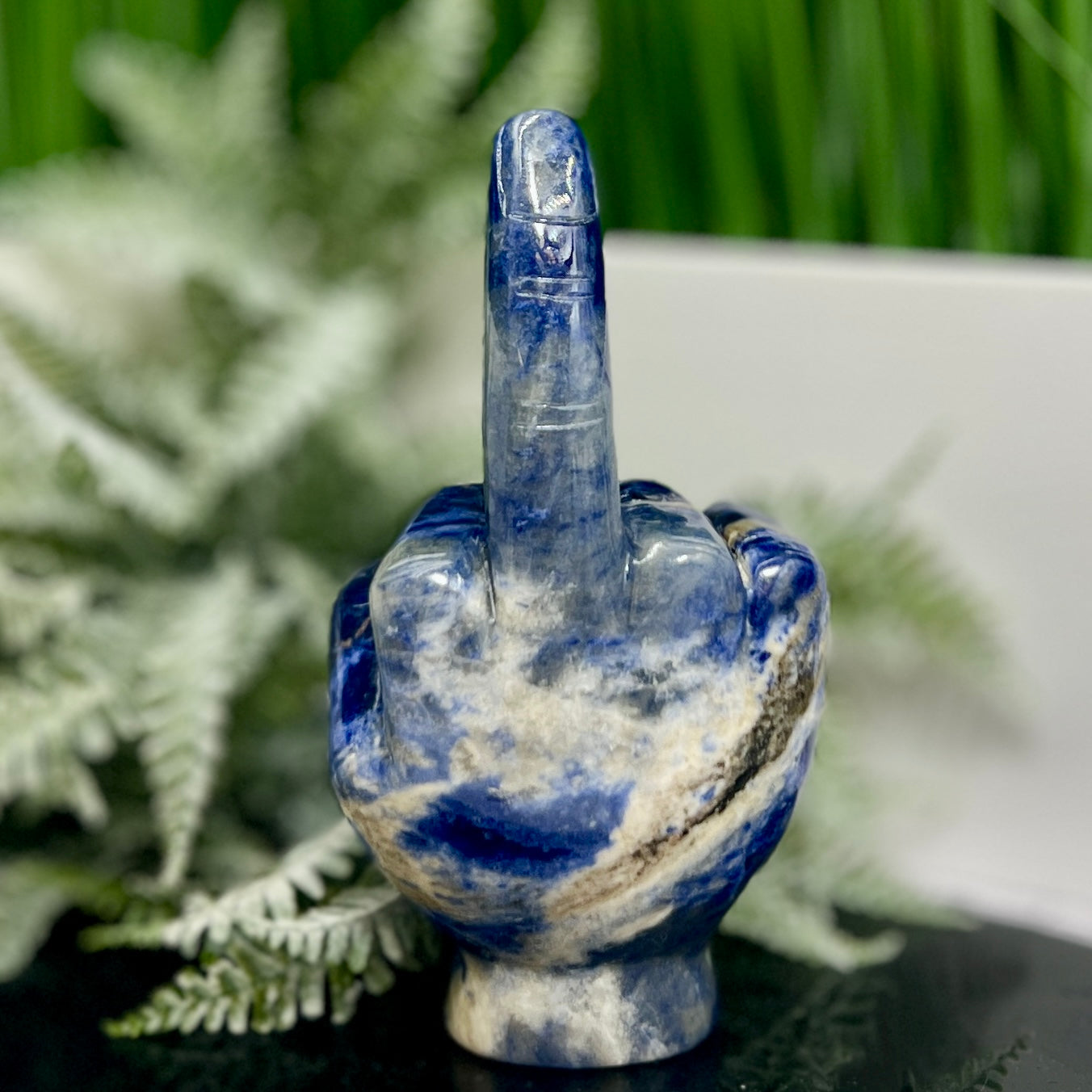 Sodalite Flipping the Bird Middle Finger Crystal 596g 152mm