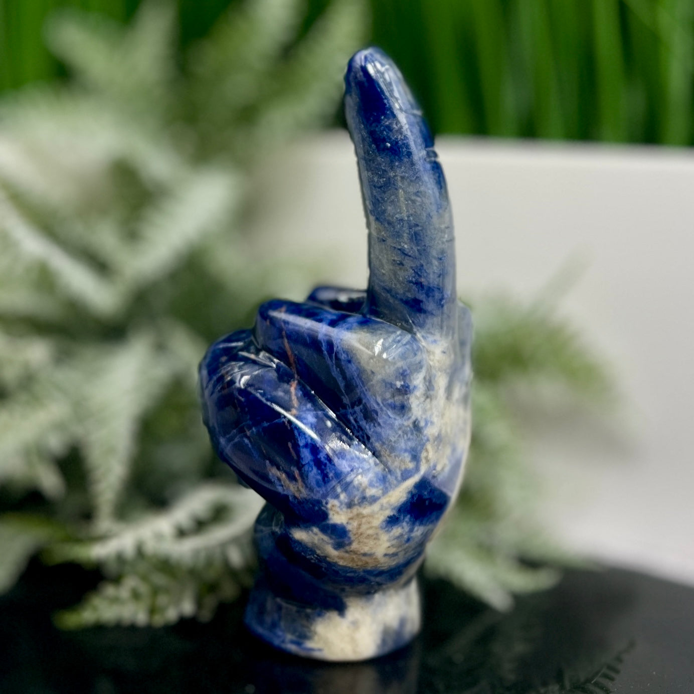 Sodalite Flipping the Bird Middle Finger Crystal 596g 152mm