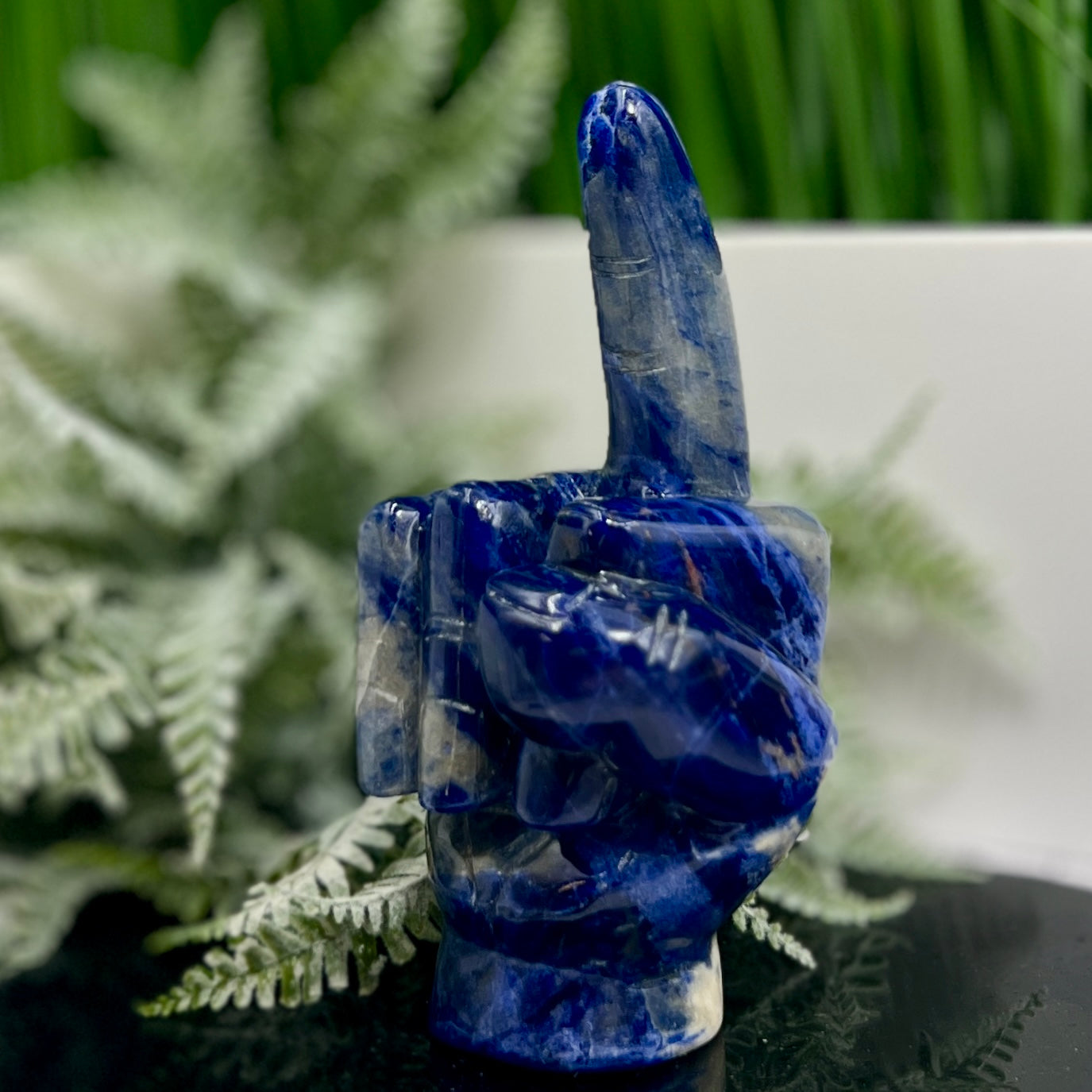 Sodalite Flipping the Bird Middle Finger Crystal 596g 152mm