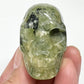 Prehnite with Epidote Skull 2 Inches Hand Carved Crystal Carving