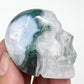 Moss Agate Skull 2 Inches Hand Carved Crystal Carving