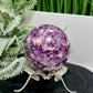 Purple Mica Lithium Lepidolite Sphere High Grade Crystal Ball 674g 78mm