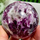 Purple Mica Lithium Lepidolite Sphere High Grade Crystal Ball 486g 70mm