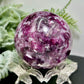 Purple Mica Lithium Lepidolite Sphere High Grade Crystal Ball 350g 63mm