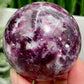 Purple Mica Lithium Lepidolite Sphere High Grade Crystal Ball 350g 63mm