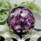 Purple Mica Lithium Lepidolite Sphere High Grade Crystal Ball 178g 50mm