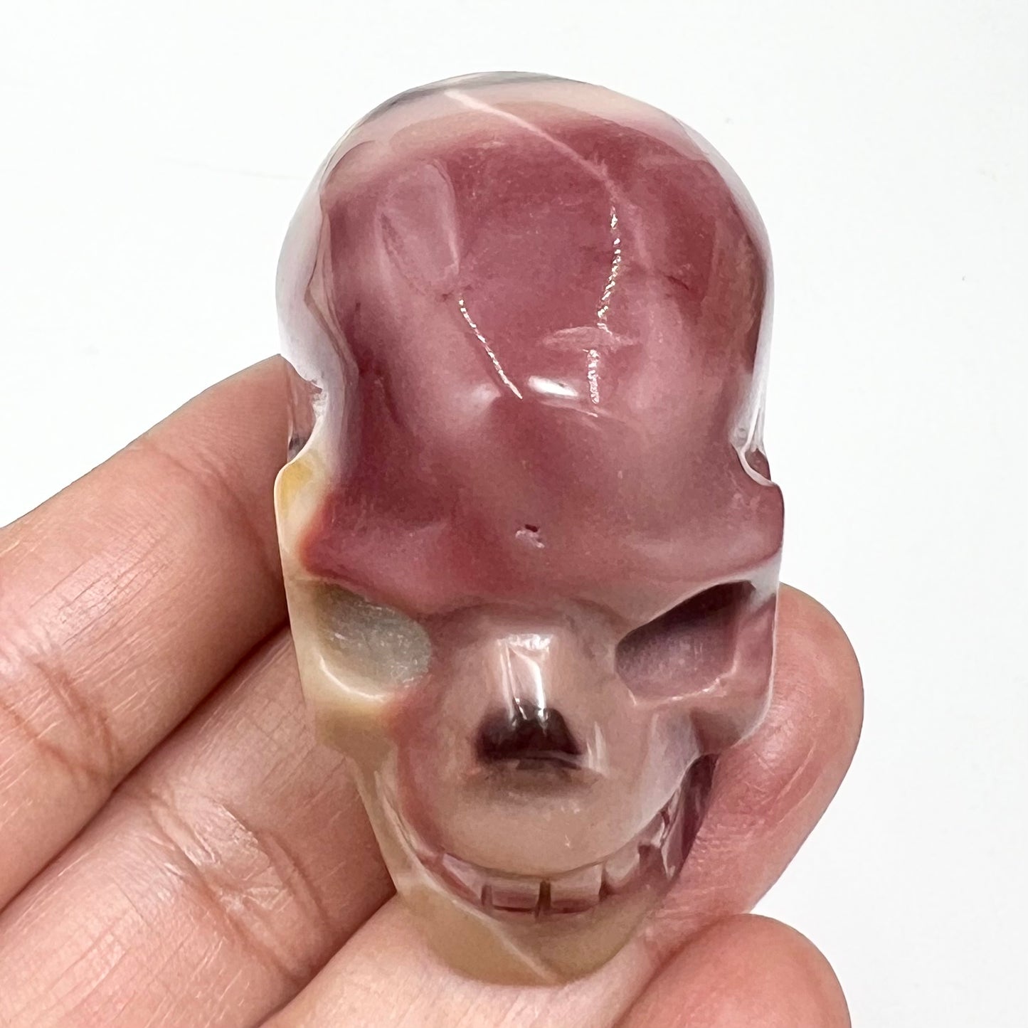 Mookaite Jasper Skull 2 Inches Australian Gemstone Crystal Carving