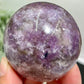 Purple Mica Lepidolite with Smoky Quartz Sphere Crystal Ball 286g 58mm