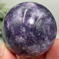 Lepidolite Purple Mica Sphere Crystal Ball 206g 52mm