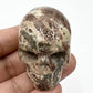 Russian Flower Cherry Blossom Jasper Skull 2 Inches Hand Carved Crystal Carving