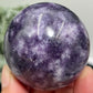 Lepidolite Purple Mica Sphere Crystal Ball 206g 52mm