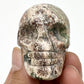 Russian Flower Cherry Blossom Jasper Skull 2 Inches Hand Carved Crystal Carving