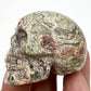 Russian Flower Cherry Blossom Jasper Skull 2 Inches Hand Carved Crystal Carving