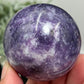 Lepidolite Purple Mica Sphere Crystal Ball 240g 55mm