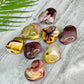 Natural Mookaite Jasper Love Heart Australian Gemstone Carved Crystal