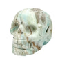 Blue Aragonite Skull 2 Inches Rare Hand Carved Crystal Carving